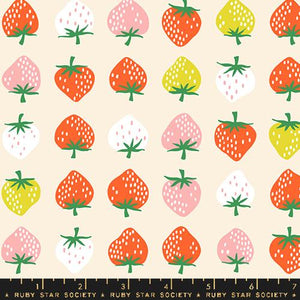 Strawberries in Shell for Strawberry by Kimberly Kight for the Ruby Star Society for Moda Fabrics