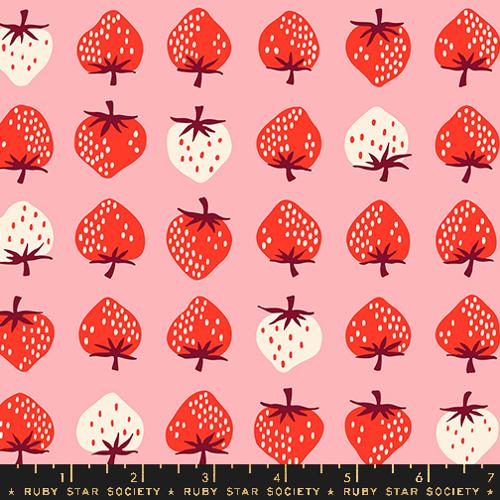 Strawberries in Balmy for Strawberry by Kimberly Kight for the Ruby Star Society for Moda Fabrics