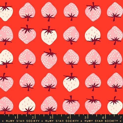 Strawberries in Lollipop for Strawberry by Kimberly Kight for the Ruby Star Society for Moda Fabrics