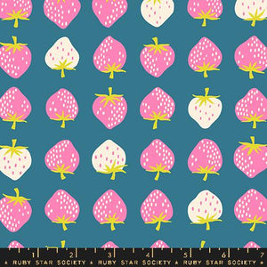 Strawberries in Storytime for Strawberry by Kimberly Kight for the Ruby Star Society for Moda Fabrics