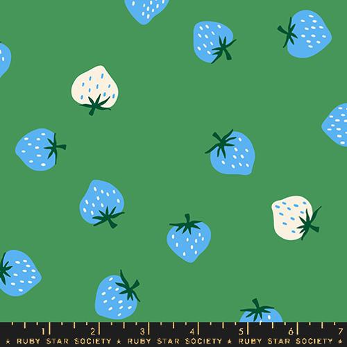 Strawberry Toss in Broccolini for Strawberry by Kimberly Kight for the Ruby Star Society for Moda Fabrics