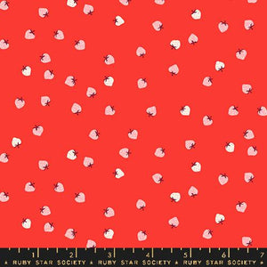 Mini Berry in Lollipop for Strawberry by Kimberly Kight for the Ruby Star Society for Moda Fabrics