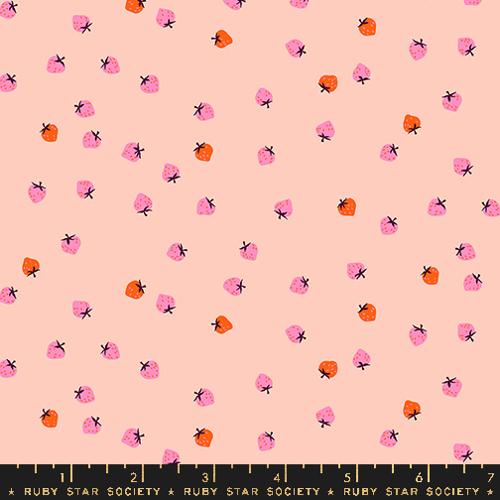 Mini Berry in Pale Peach for Strawberry by Kimberly Kight for the Ruby Star Society for Moda Fabrics