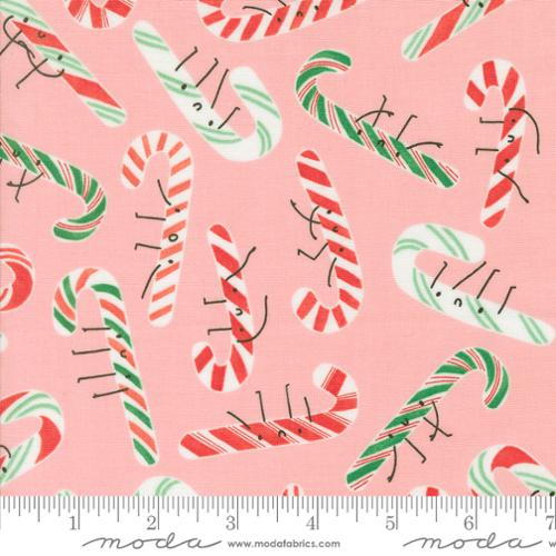 Candy Cane in Cotton Candy for Tiny Christmas by Lizzy House for Moda fabrics