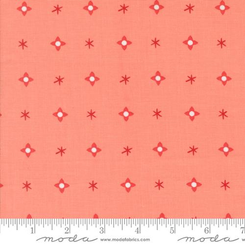 Christmas Star in Carnation for Tiny Christmas by Lizzy House for Moda fabrics