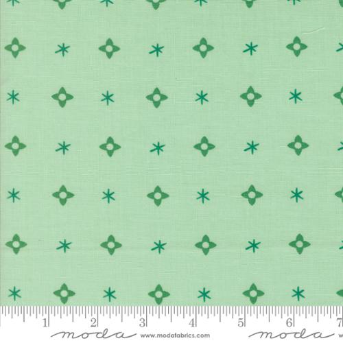 Christmas Star in Mint for Tiny Christmas by Lizzy House for Moda fabrics