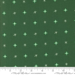 Christmas Star in Pine  for Tiny Christmas by Lizzy House for Moda fabrics