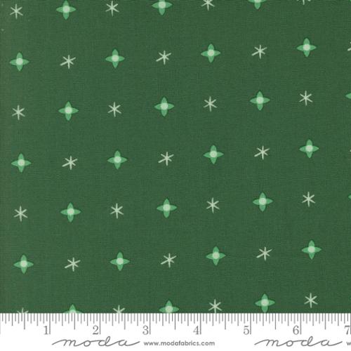 Christmas Star in Pine  for Tiny Christmas by Lizzy House for Moda fabrics