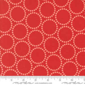 Pearl Bracelets in Christmas Red  for Tiny Christmas by Lizzy House for Moda fabrics