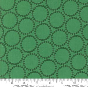 Pearl Bracelets in Forest for Tiny Christmas by Lizzy House for Moda fabrics