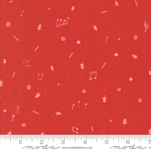 Christmas Cookie in Christmas Red for Tiny Christmas by Lizzy House for Moda fabrics