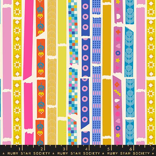 Yay It's Tape in Natural from Washi Plus by Rashida Coleman-Hale by Ruby Star Society for Moda Fabrics