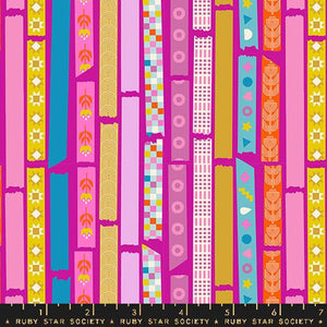 Yay It's Tape in Berry from Washi Plus by Rashida Coleman-Hale by Ruby Star Society for Moda Fabrics