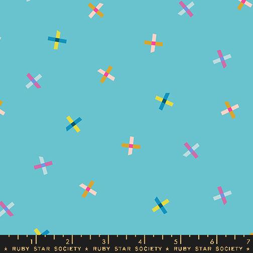 Plus Points in Turquoise from Washi Plus by Rashida Coleman-Hale by Ruby Star Society for Moda Fabrics