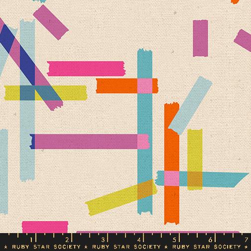 Washi Tape in Natural from Washi Plus || CANVAS || by Rashida Coleman-Hale by Ruby Star Society for Moda Fabrics