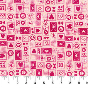 Love Notes in Pale Apricot for Love Notes by Banyan Batiks