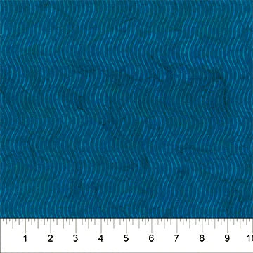 Large Hearts in Teal for Love Notes by Banyan Batiks