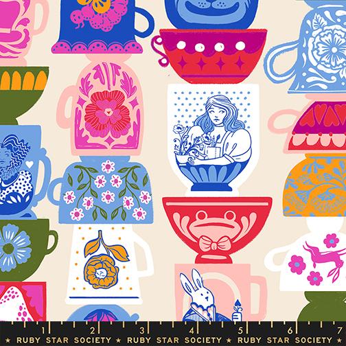 Tea Party in Shell from Hello Alice by Sarah Watts of Ruby Star Society for Moda Fabrics