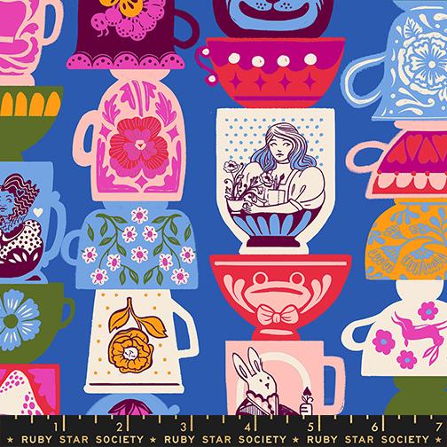 Tea Party in Blue Ribbon from Hello Alice by Sarah Watts of Ruby Star Society for Moda Fabrics