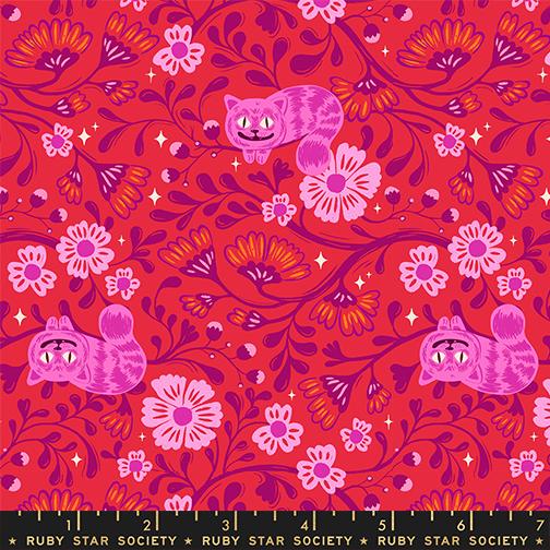 Cheshire in Ruby from Hello Alice by Sarah Watts of Ruby Star Society for Moda Fabrics