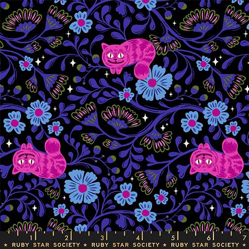 Cheshire in Black from Hello Alice by Sarah Watts of Ruby Star Society for Moda Fabrics