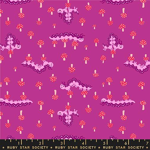Caterpillar in Berry from Hello Alice by Sarah Watts of Ruby Star Society for Moda Fabrics