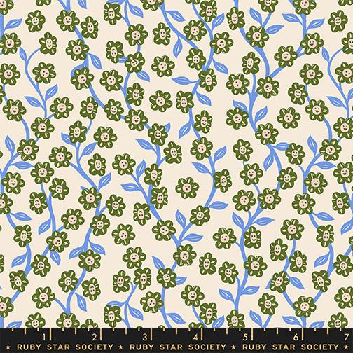 Chatty Garden in Shell from Hello Alice by Sarah Watts of Ruby Star Society for Moda Fabrics