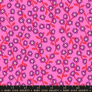 Chatty Garden in Lipstick from Hello Alice by Sarah Watts of Ruby Star Society for Moda Fabrics