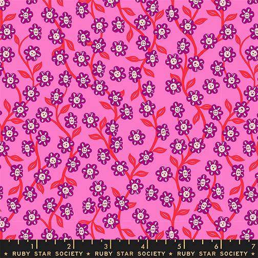 Chatty Garden in Lipstick from Hello Alice by Sarah Watts of Ruby Star Society for Moda Fabrics