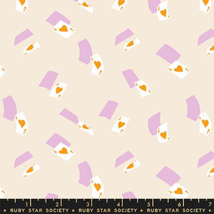 Falling Aces in Shell from Hello Alice by Sarah Watts of Ruby Star Society for Moda Fabrics