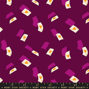 Falling Aces in Purple Velvet from Hello Alice by Sarah Watts of Ruby Star Society for Moda Fabrics