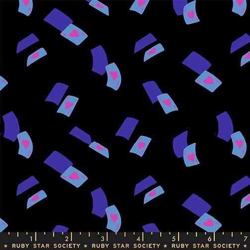 Falling Aces in Black from Hello Alice by Sarah Watts of Ruby Star Society for Moda Fabrics