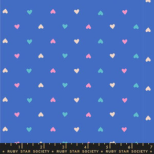 Hearts in Lapis from Best Day Ever by Melody Miller of Ruby Star Society for Moda Fabrics