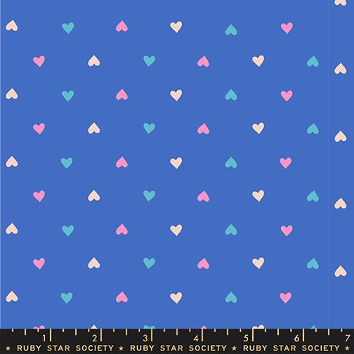 Hearts in Lapis from Best Day Ever by Melody Miller of Ruby Star Society for Moda Fabrics