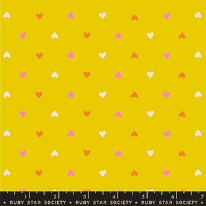 Hearts in Golden Hour from Best Day Ever by Melody Miller of Ruby Star Society for Moda Fabrics