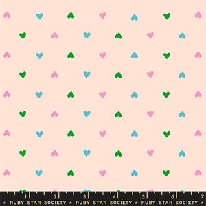 Hearts in Peach Cream from Best Day Ever by Melody Miller of Ruby Star Society for Moda Fabrics