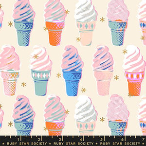 Ice Cream in Natural from Best Day Ever by Melody Miller of Ruby Star Society for Moda Fabrics