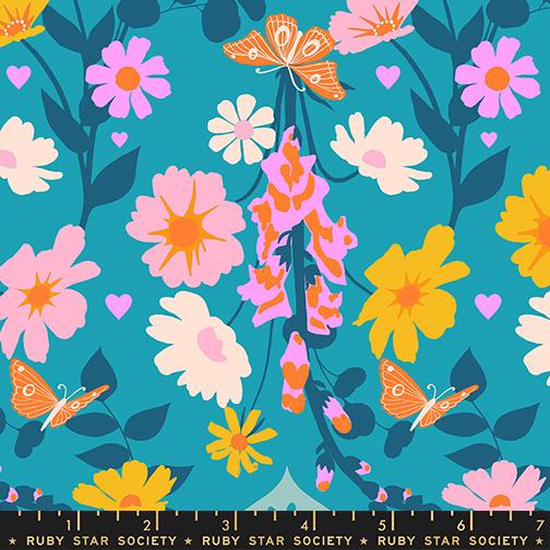 Foxgloves in Summer Sky from Best Day Ever by Melody Miller of Ruby Star Society for Moda Fabrics