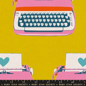 Typewriters in Golden Hour || CANVAS || from Best Day Ever by Melody Miller of Ruby Star Society for Moda Fabrics