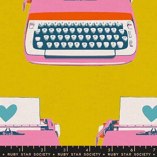 Typewriters in Golden Hour || CANVAS || from Best Day Ever by Melody Miller of Ruby Star Society for Moda Fabrics