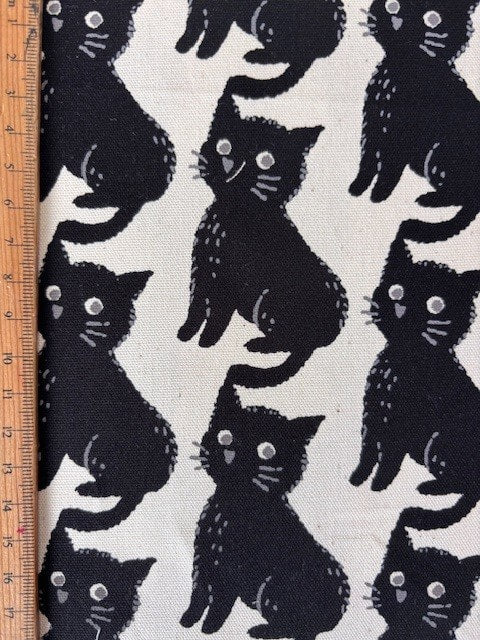 Cats in Natural from Sevenberry Fabrics by Robert Kaufman Fabrics, Designer Fabric