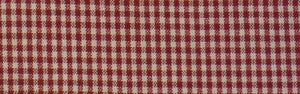 Kitchen Towel Fabric Mini Check Red/Teadye 16in Wide - 16In