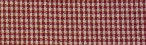 Kitchen Towel Fabric Mini Check Red/Teadye 16in Wide - 16In