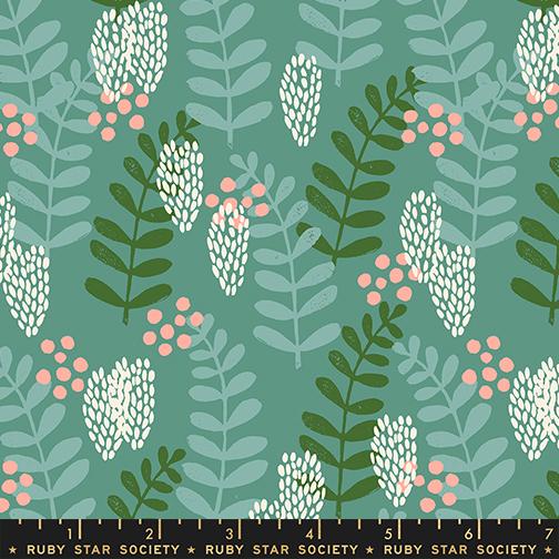 Fern in Watercress from Reimagined Landscapes by Jen Hewett of Ruby Star Society for Moda Fabrics