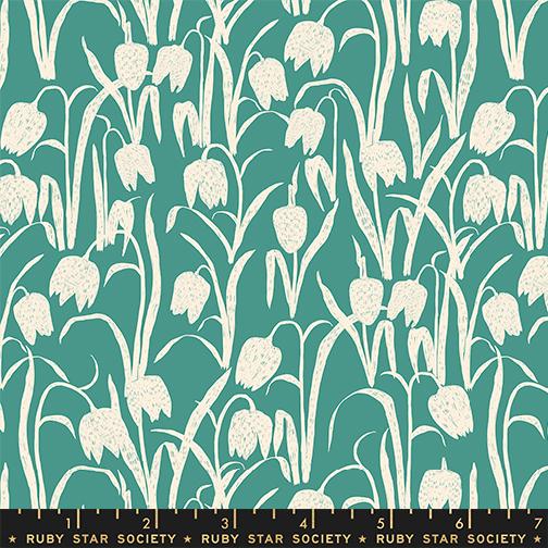 Tulip in Watercress from Reimagined Landscapes by Jen Hewett of Ruby Star Society for Moda Fabrics