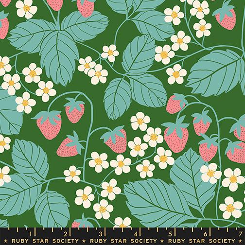 Berry in End Green from Reimagined Landscapes by Jen Hewett of Ruby Star Society for Moda Fabrics