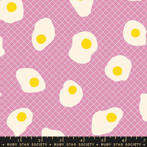 Fried Eggs in Kiss from Egg & Friends by Kimberly Kight from Ruby Star Society for Moda Fabrics