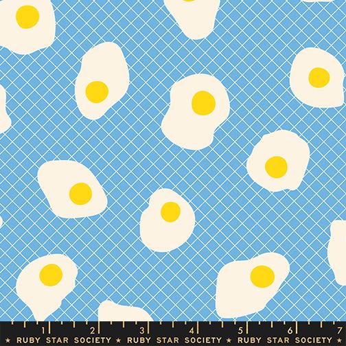 Fried Eggs in Altitude from Egg & Friends by Kimberly Kight from Ruby Star Society for Moda Fabrics