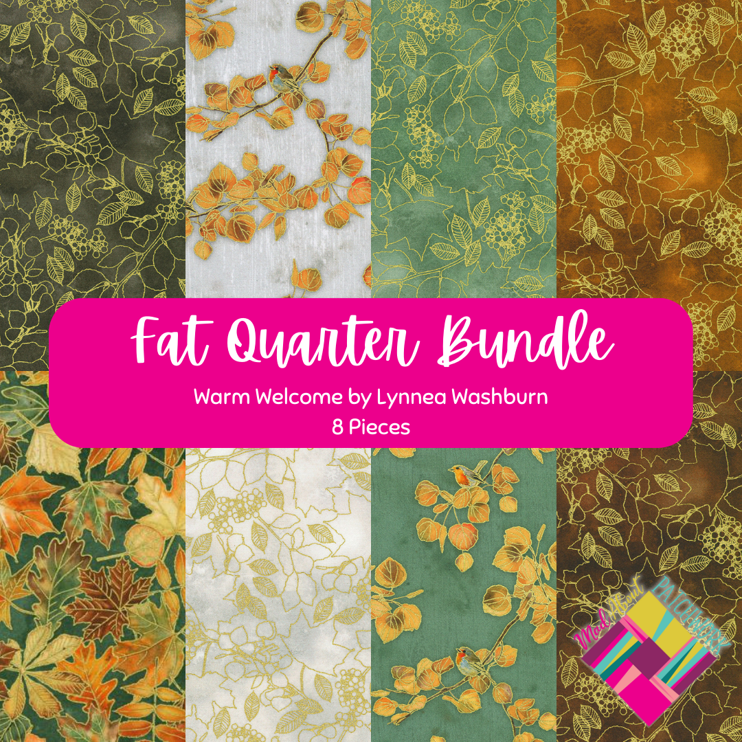 Warm Welcome Fat Quarter Bundle (8FQs) by Lynnea Washburn for Robert Kaufman Fabrics