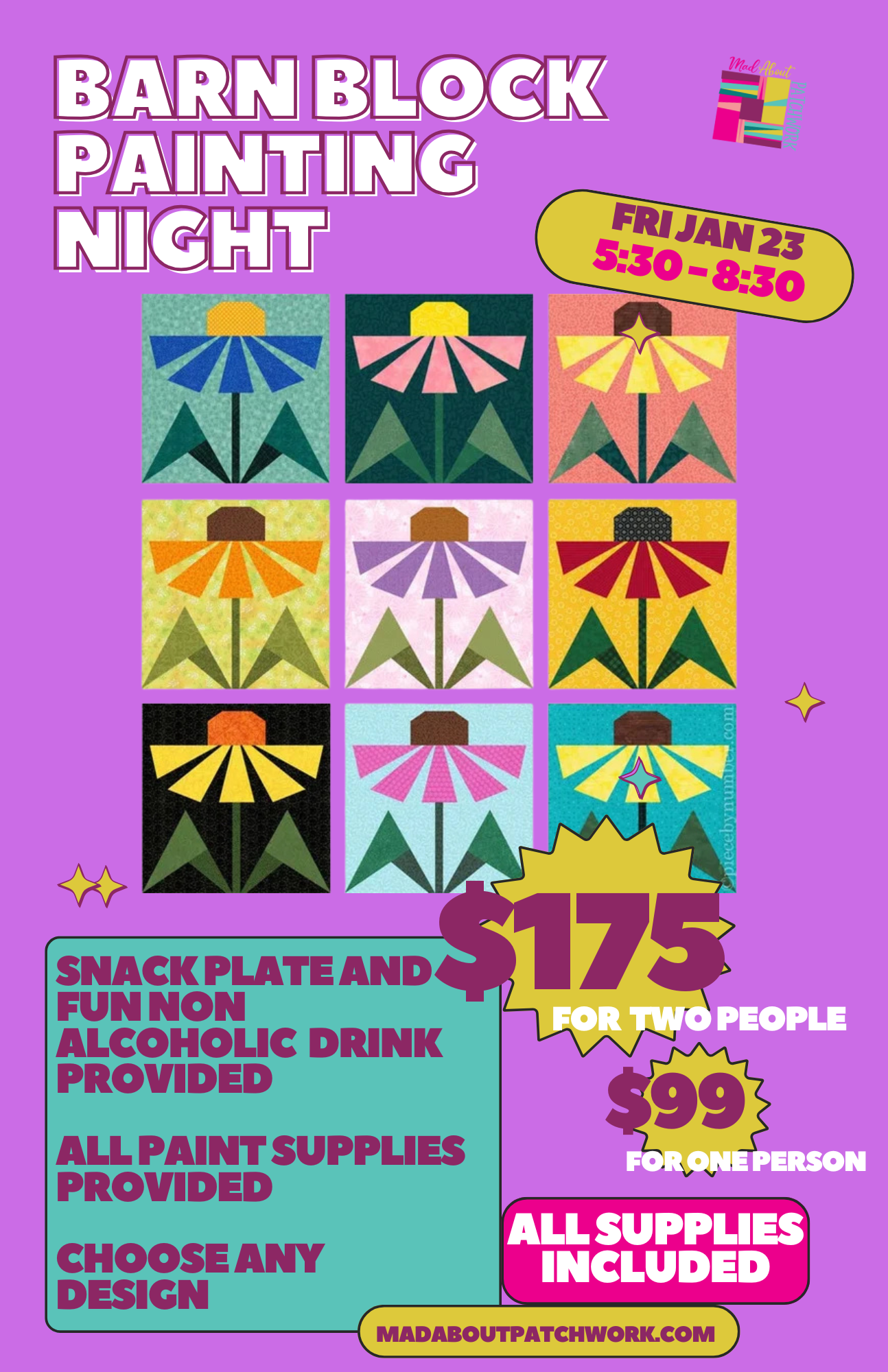 Barn Block Paint Night - Jan 23